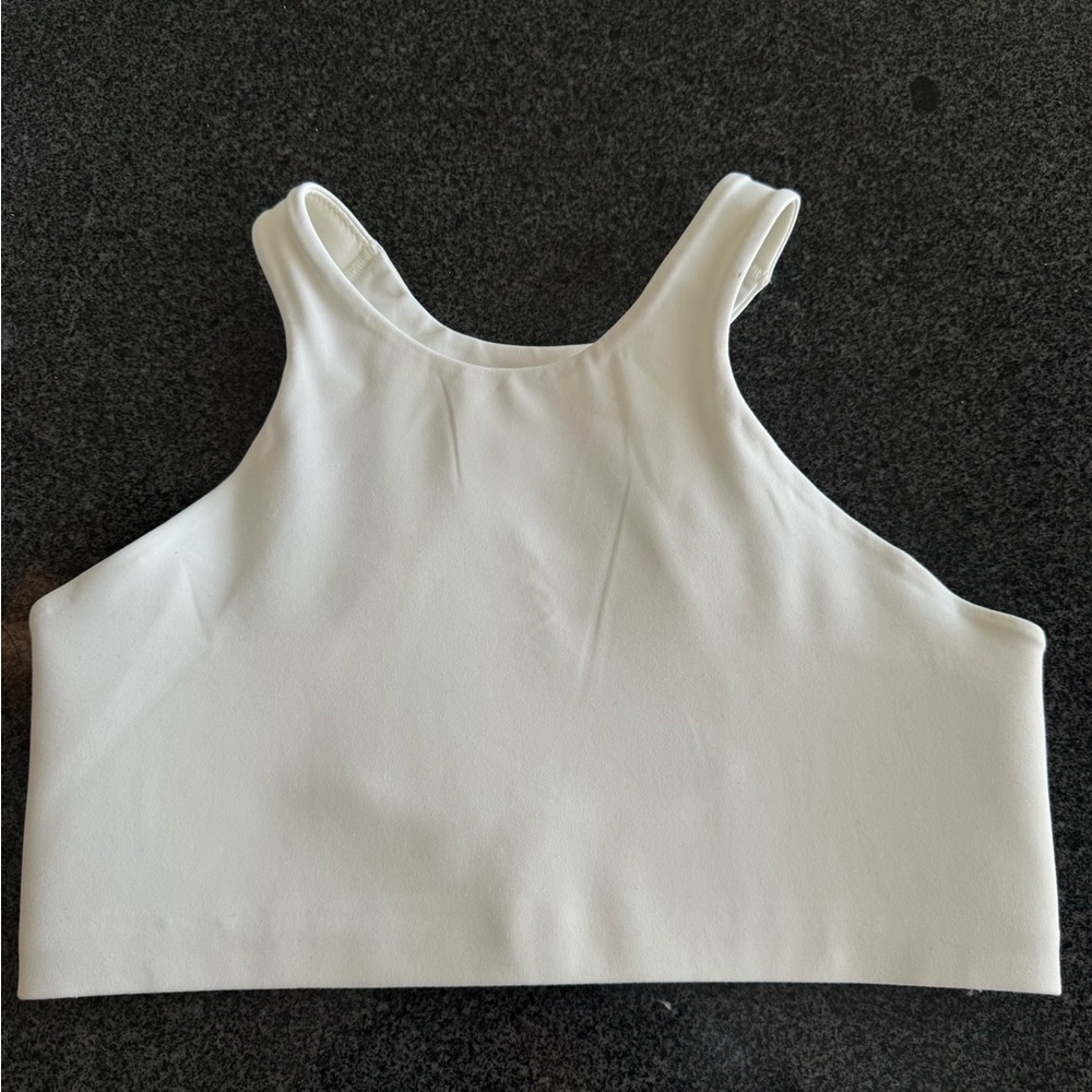 NIKE White High Neck Sports Bra - Women